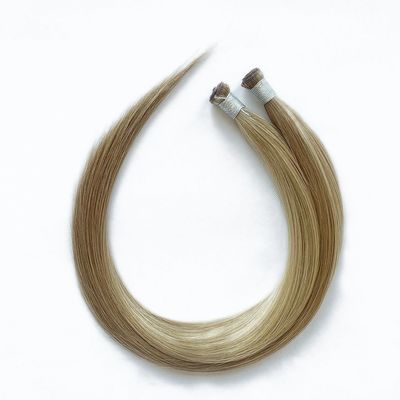Stile rettilineo genio taglio capelli umani skin weft tape estensioni con colla e colla
