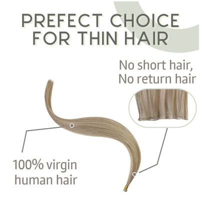 Capelli umani vietnamiti a doppio disegno genio con trama super lussuosa estensioni dritte
