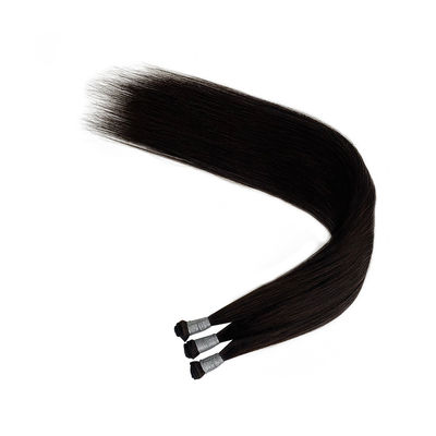 100% Vergine umana russa Remy estensioni di capelli spessa fine legato a mano tessuto senza perdita
