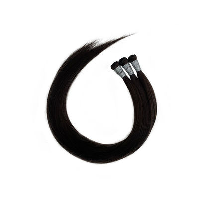 100% Vergine umana russa Remy estensioni di capelli spessa fine legato a mano tessuto senza perdita