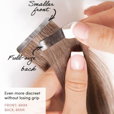 ST-230826 Nastro senza cuciture marrone su capelli per capelli brasiliani