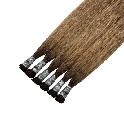100 g/confezione Capelli brasiliani a trama piatta, cuticule a doppio tratto, estensioni di capelli umani intatti