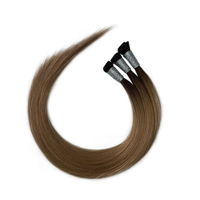 100 g/confezione Capelli brasiliani a trama piatta, cuticule a doppio tratto, estensioni di capelli umani intatti