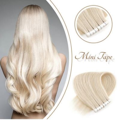 Remy Hair Double Draw European Mini Tape in estensioni di capelli umani reali Rimborso di 30 giorni