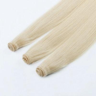Genius Weft Upgrade Handtied Weft Morbido e sottile Colore scuro Estensione dei capelli Senza perdita