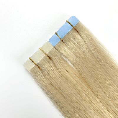 Capelli Remy Biondi Nero Grigio Colore Cuticola allineata Nastro brasiliano in estensioni di capelli umani