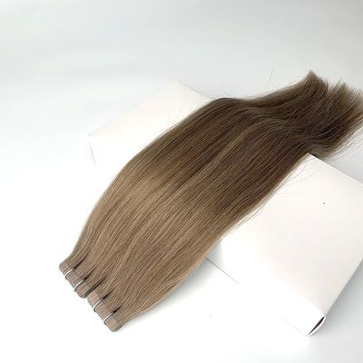 Capelli Remy Biondi Nero Grigio Colore Cuticola allineata Nastro brasiliano in estensioni di capelli umani