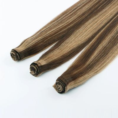 0.300kg Peso del pacchetto Legato a mano Vergine russa Remy Estensioni di capelli senza capricci