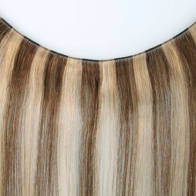 0.300kg Peso del pacchetto Legato a mano Vergine russa Remy Estensioni di capelli senza capricci