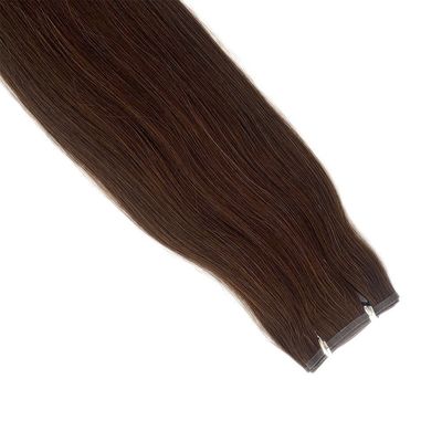 Estensione dei capelli Remy indiana a doppio disegno a colori Muti con tessuto PU di pelle legato a mano senza cuciture