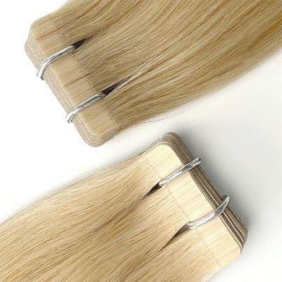 Nastro per capelli umani riutilizzabile da 20 pollici in estensioni con capelli vergini grezzi allineati con cuticule