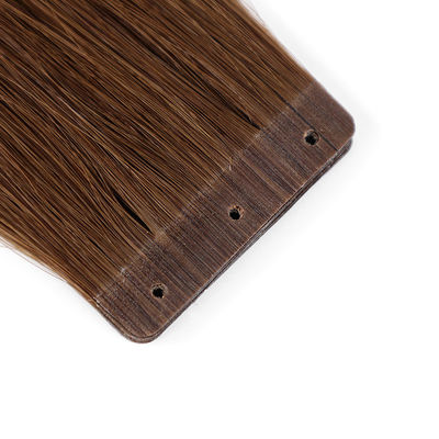Prodotto per capelli allineati a cuticule completa Estensioni di nastro a fori Stile retto in moneta statunitense