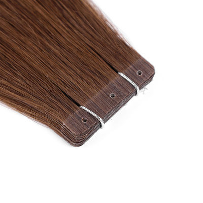 Prodotto per capelli allineati a cuticule completa Estensioni di nastro a fori Stile retto in moneta statunitense