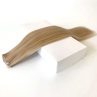 Remy Hair Dyeable PU Skin Weft /Tape Weft Extension con highlight tape nelle estensioni dei capelli
