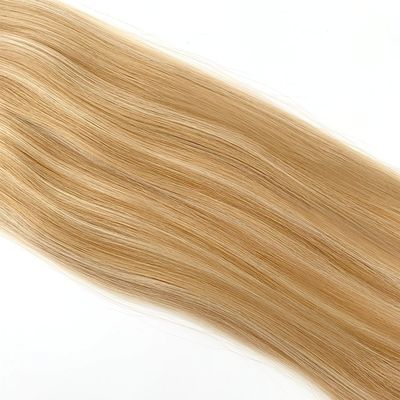 Capelli umani in stile rettilineo PU Legato a mano Mini Legato a mano per i capelli Remy