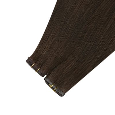 Mini capelli a trama piatta con trama della pelle in PU e cuticule allineata a doppio tratto PW-24268