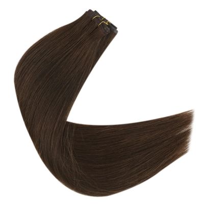 Mini capelli a trama piatta con trama della pelle in PU e cuticule allineata a doppio tratto PW-24268