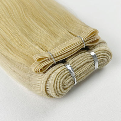 WEFT-231008 Estensioni di trama di capelli di colore biondo Stretta Bionda Remi Doppia Trama