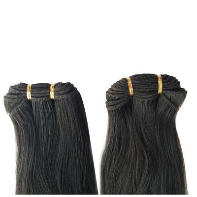 100 g/imballaggio Remy Hair Weft 100% non lavorato, capelli indiani grezzi cuticule capelli allineati
