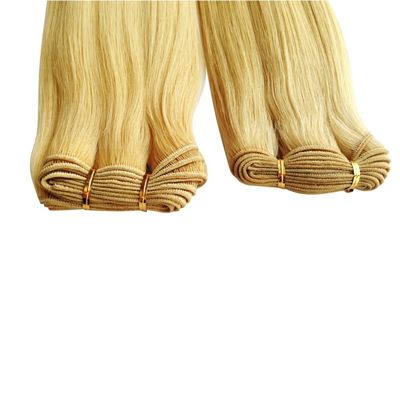 Capelli a doppio tratto, tessitura russa, estensioni di capelli rettilineo, senza perdite.