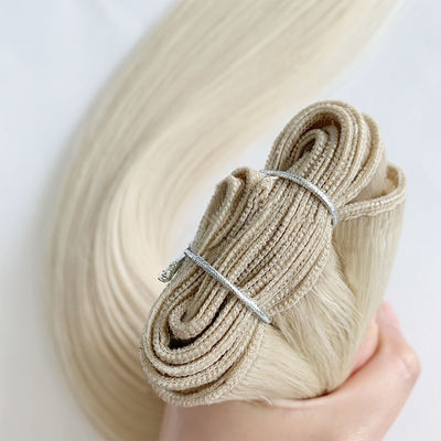 Capelli a doppio tratto, tessitura russa, estensioni di capelli rettilineo, senza perdite.