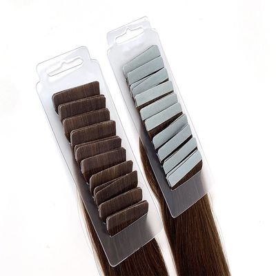 Restituzione di 30 giorni Rimborsi Nastro invisibile in estensioni di capelli Colore naturale Estensioni di crudo