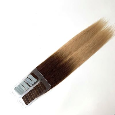 Restituzione di 30 giorni Rimborsi Nastro invisibile in estensioni di capelli Colore naturale Estensioni di crudo