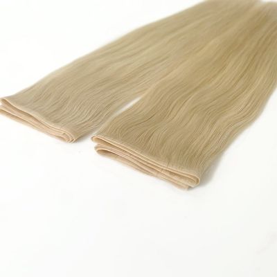 Piccolo buco PU Nastro senza cuciture Capelli Tela di pelle Estensioni a doppio tracciato 50cm Dimensione del pacchetto