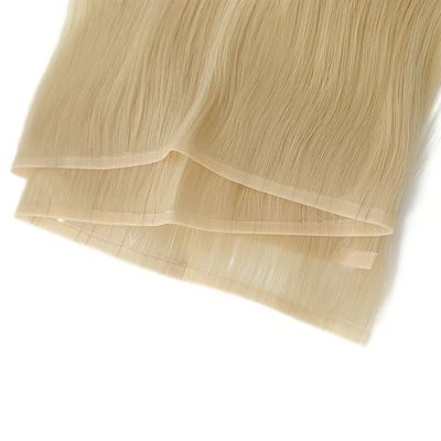 Piccolo buco PU Nastro senza cuciture Capelli Tela di pelle Estensioni a doppio tracciato 50cm Dimensione del pacchetto
