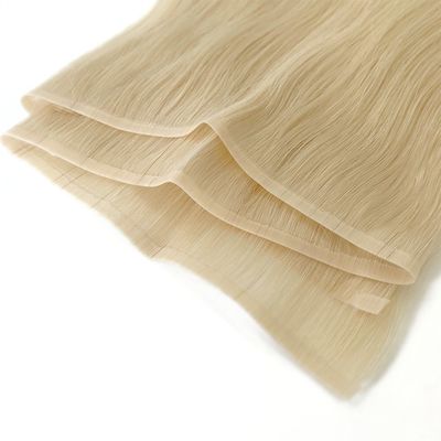 Disegno personalizzato PU pelle capelli tessuto legato a mano Mini tessuto piatto per la personalizzazione salone