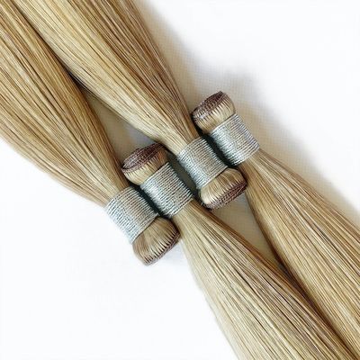 Biondo doppio disegno genio trama estensioni di capelli umani senza problemi rimborsi 30 giorni