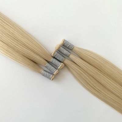 Biondo doppio disegno genio trama estensioni di capelli umani senza problemi rimborsi 30 giorni