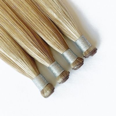 Biondo doppio disegno genio trama estensioni di capelli umani senza problemi rimborsi 30 giorni