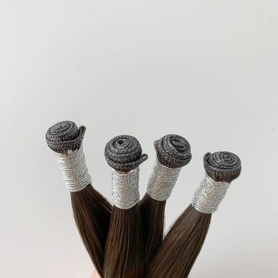 Stile rettilineo, estensione di capelli umani indiani grezzi, genio americano, doppio disegno, un capello donatore.