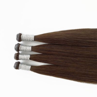 Stile rettilineo, estensione di capelli umani indiani grezzi, genio americano, doppio disegno, un capello donatore.