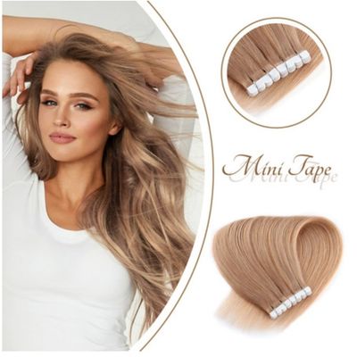 Lunghezza dei capelli 20 pollici 100% umano europeo Mini fiore nastro estensioni dei capelli