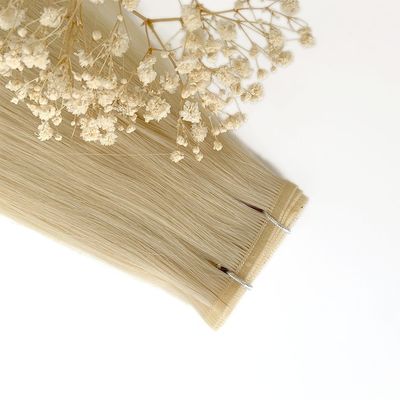 100 g/ confezione Capelli umani Muti-Color Remy Flat Weft Double Drawn