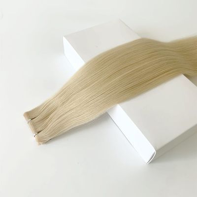 Remy Hair Skin Weft Seamless Double Drawn Cuticle Allineato Russian Weft Hair Extensions
