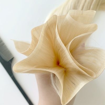 Remy Hair Skin Weft Seamless Double Drawn Cuticle Allineato Russian Weft Hair Extensions