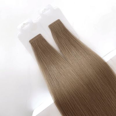 Nastro per capelli allineato a cuticule brasiliana Remy in colore ombroso Tela pelle sottile Estensione dei capelli