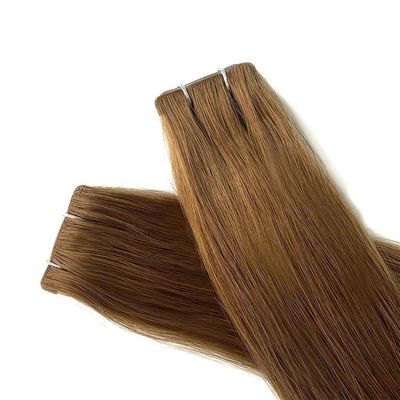 Nero Marrone Muti-Colore grezzo Retto Russo Doppia Tela Vergine in estensioni di capelli