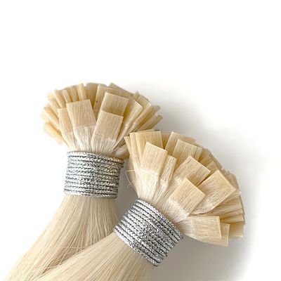 Estensioni di capelli russi a punta piatta doppiamente disegnati capelli Remy U-Tip Keratina pre-connessa