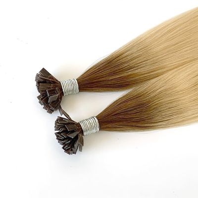 Estensioni di capelli russi a punta piatta doppiamente disegnati capelli Remy U-Tip Keratina pre-connessa