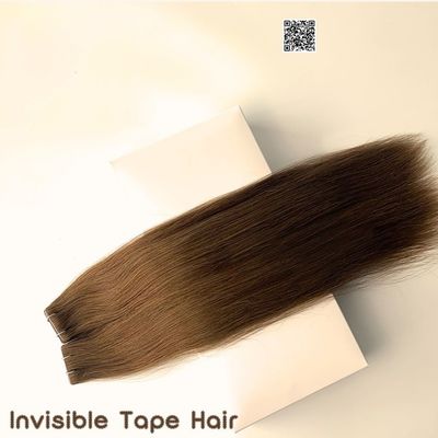 100% Remy Tape Hair Straight Brazalian Human Hair Estensione 20 pollici richiesta personalizzata