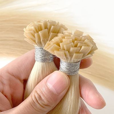 Italian Remy Hair Double Drawn Flat Tip Keratin Hair Extensions con pagamento iniziale