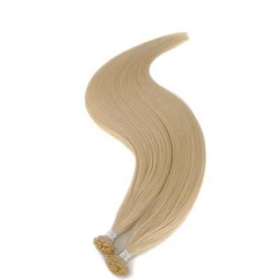 Estensioni di capelli a punta piatta pre-confezionate personalizzate Russian Remy 100% European Hair K Tip