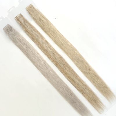 Blonde Color Slim Seamless Tape Hair Extensions for Women Dyeable Dyeable inside US