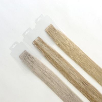 Blonde Color Slim Seamless Tape Hair Extensions for Women Dyeable Dyeable inside US