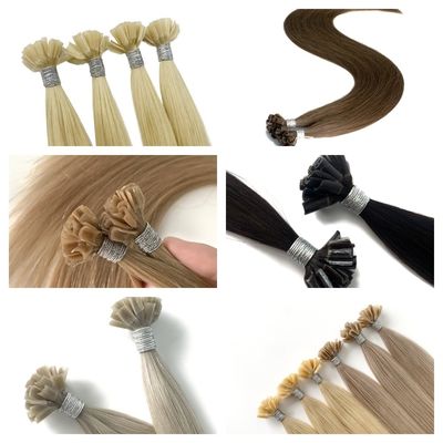 Remy Hair Capelli Umani Doppia Tracciata Vergine Cruda Pre-connessa Keratina Unghie U Tip Estensione Capelli