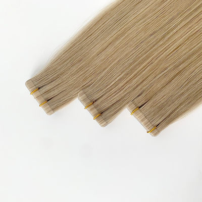 Nastro in estensioni 100% Remy Capelli Vergini Indiani Cuticule Retta Allineata Doppio Tirato